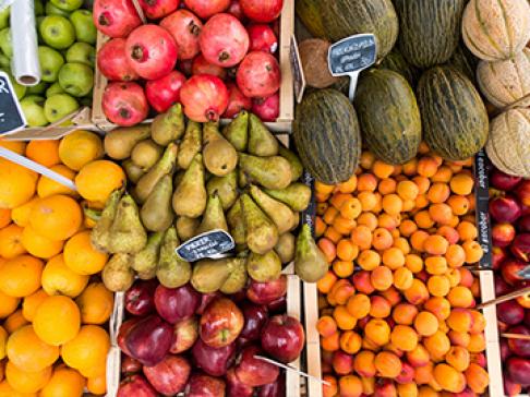 fruit at the grocery store